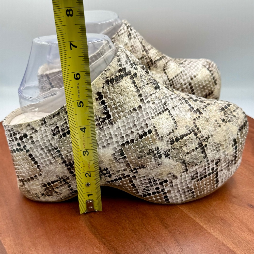 Azalea Wang Teatree‎ Snake Flatform Clog Mules Platform Chunky W 7.5 Statemint - Picture 6 of 11